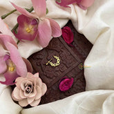 Vriksham Premium Dot Style Press Naths/Nose Pin-Red White-G20740